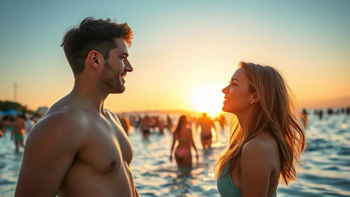 Flirting on the Beach