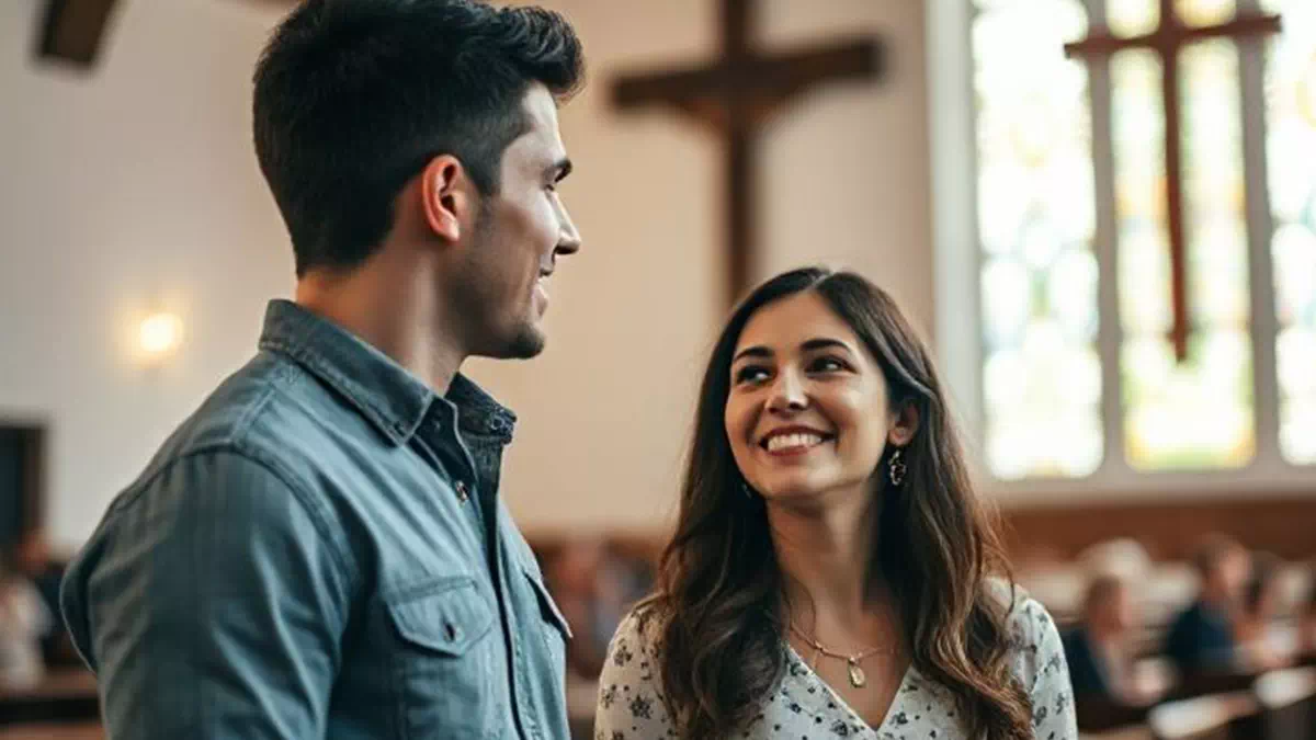 Flirting before the Sunday Sermon