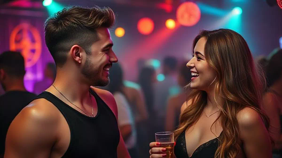 Chatting it up at the Disco