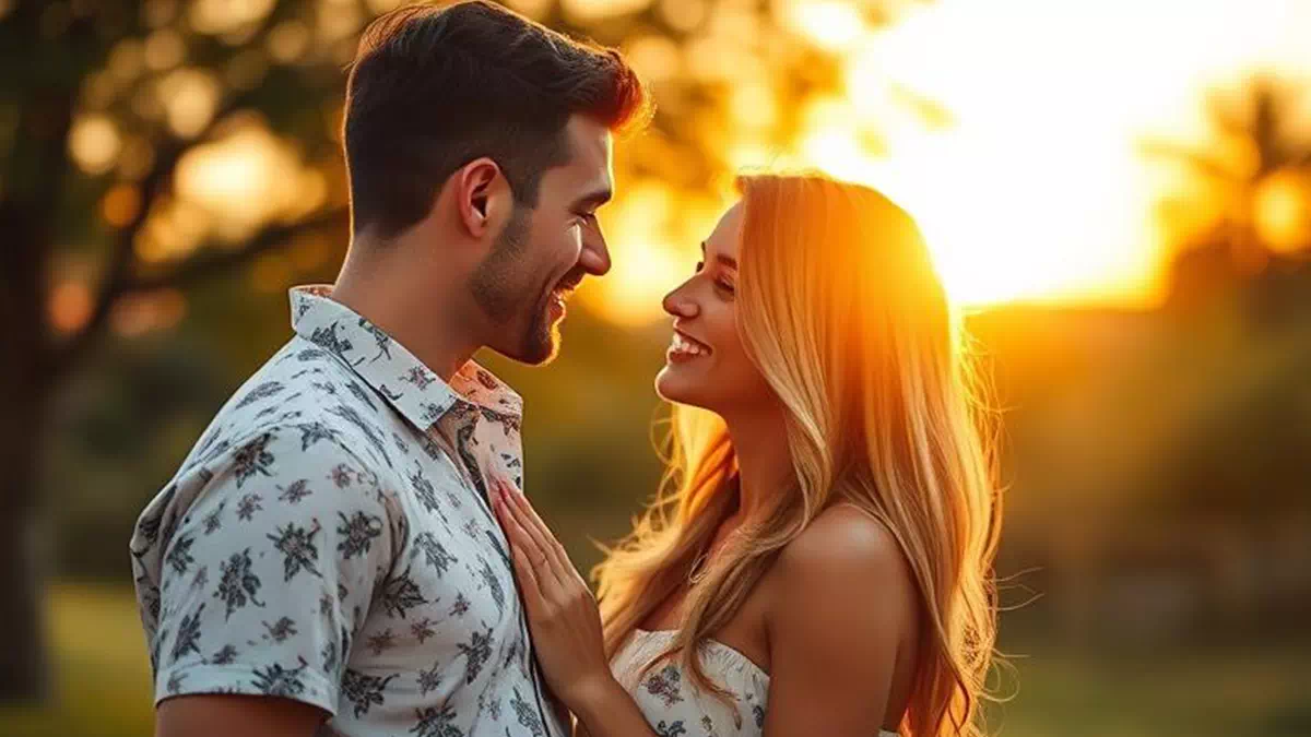 Flirting during Sunset