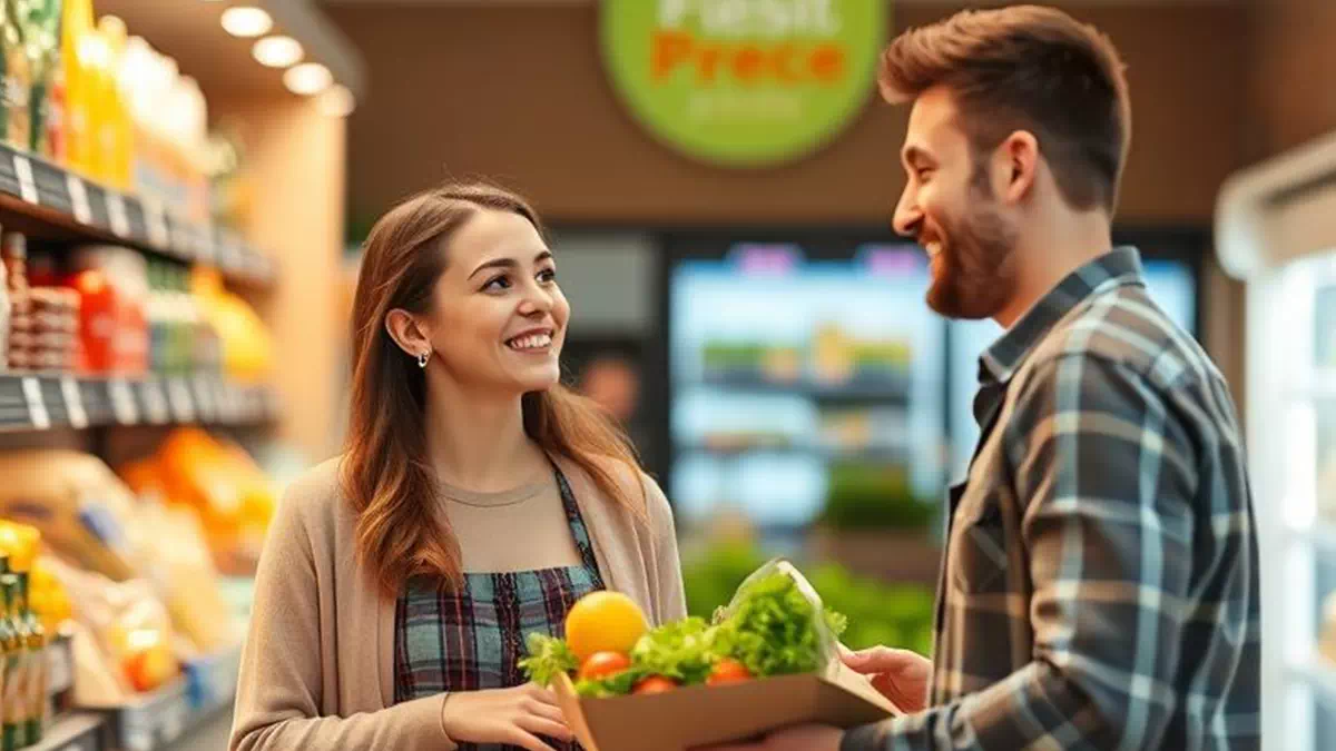 Guy Approaching a Girl at the Store