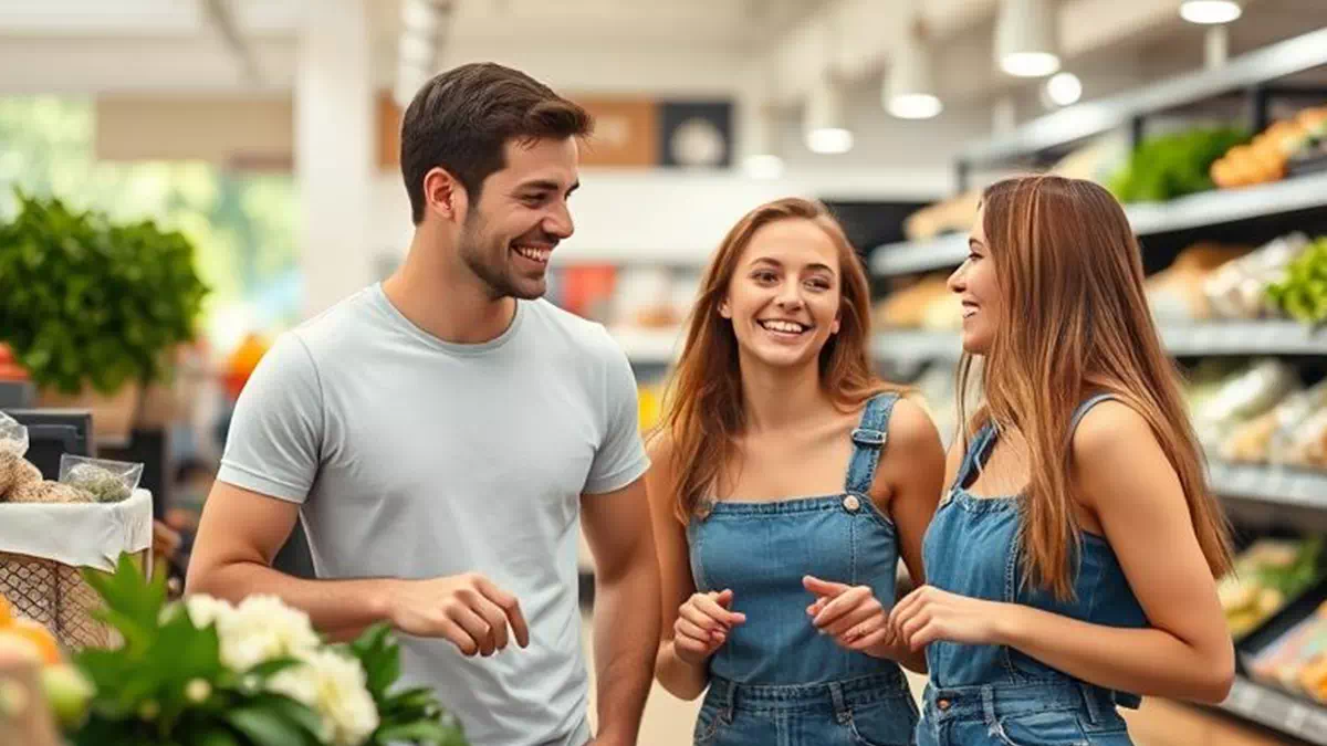 Girls doing Grocery Shopping