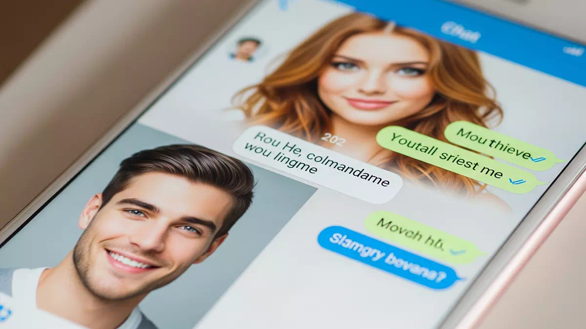 Smart Phone Chat with Girl