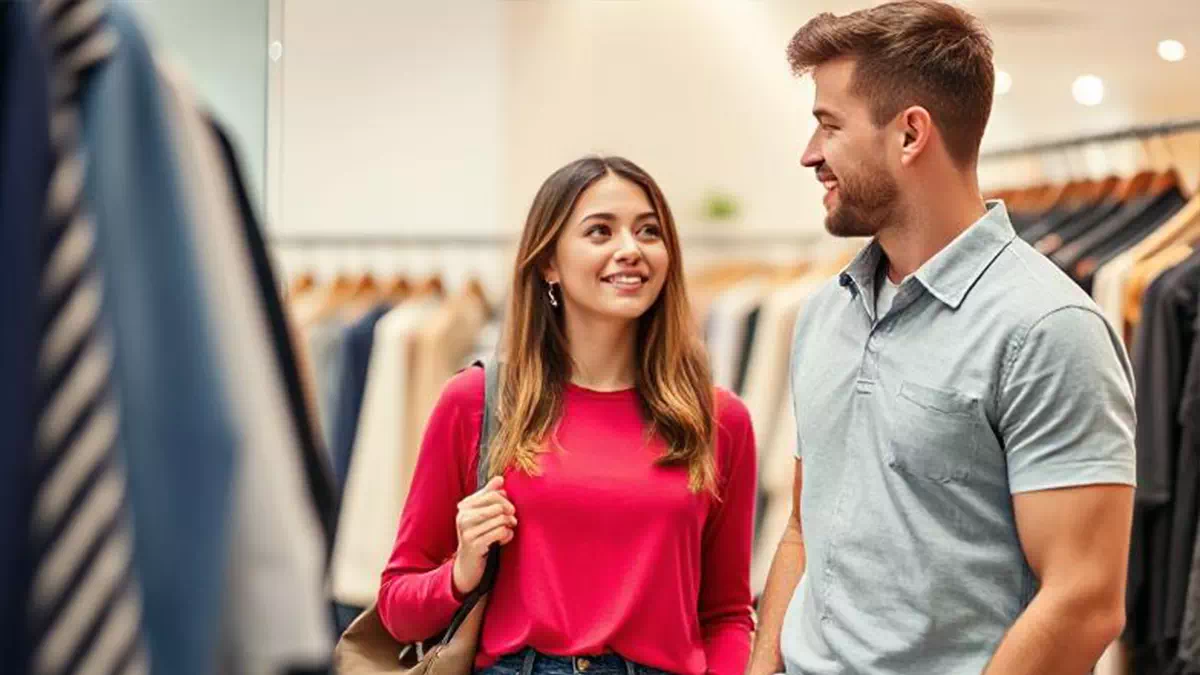 Pleasant Chat at the Clothes Shop