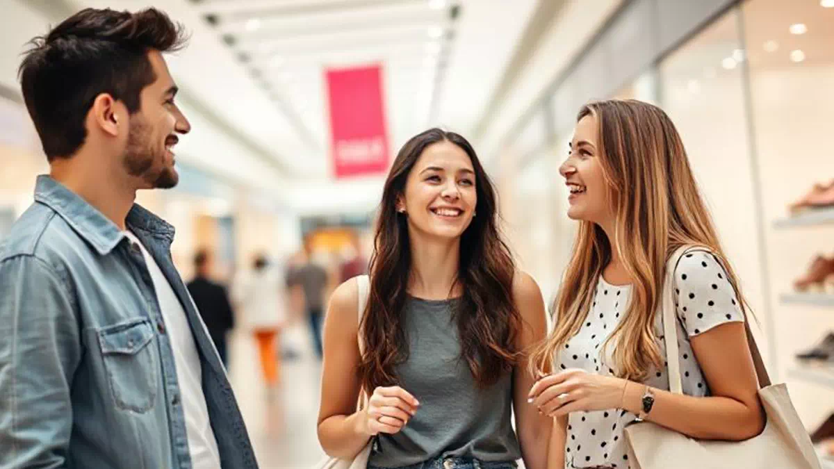 Flirting while out Shopping