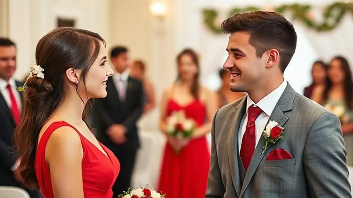 Pleasant Chat at Wedding Ceremony