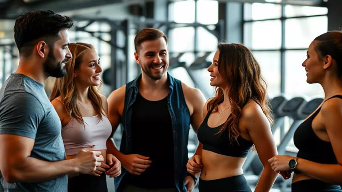 People Socializing in the Gym