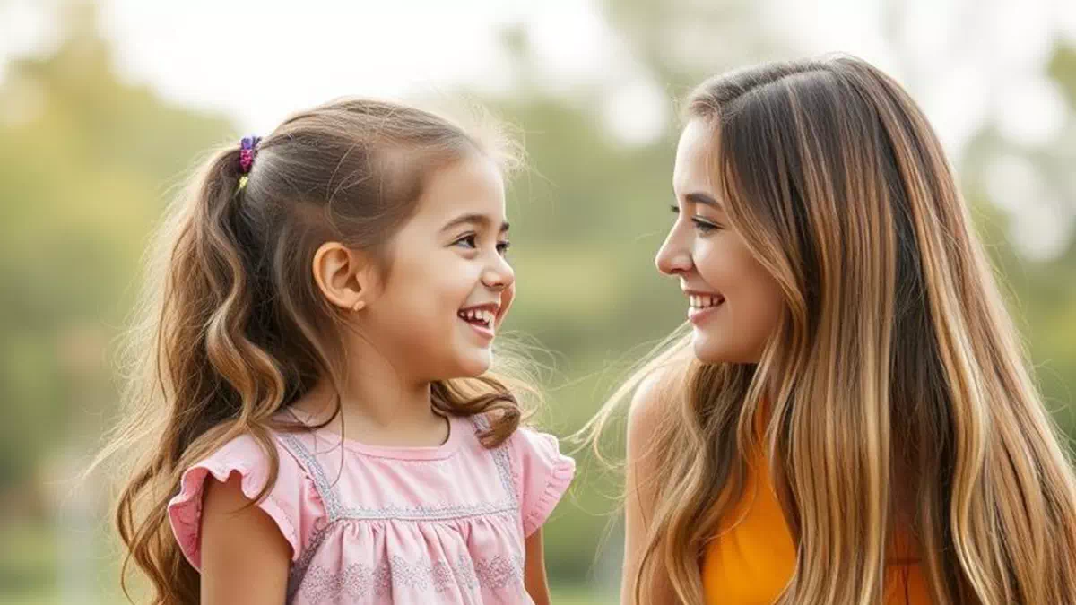 Mom talking with Daughter