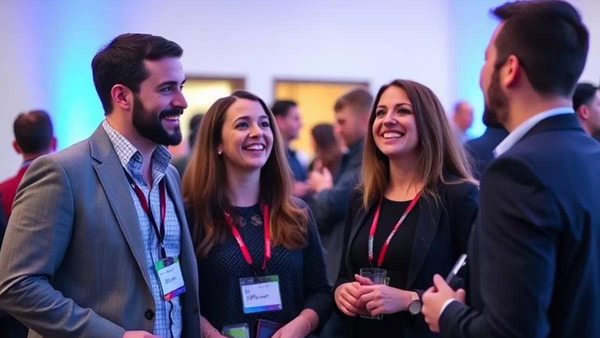 Having a good Time at Networking Party