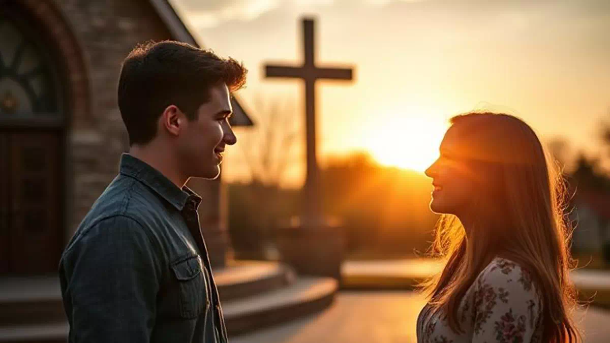 Flirting after Church