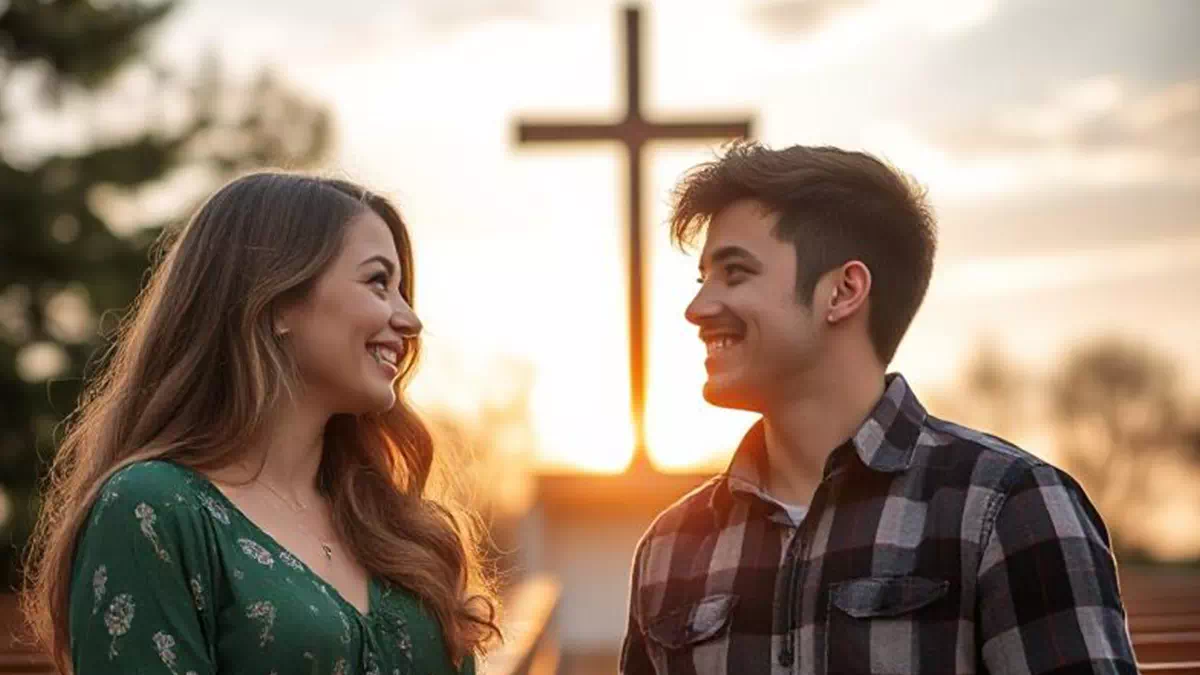 Romantic Talk at Church