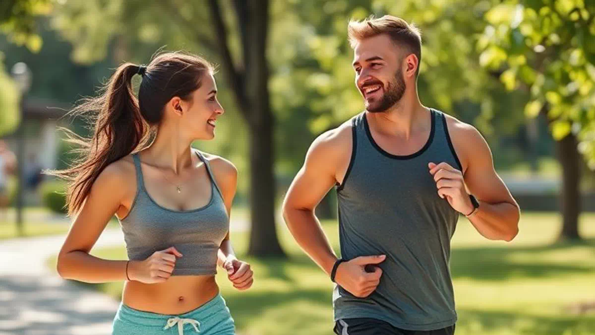 Chatting it up during a Jog