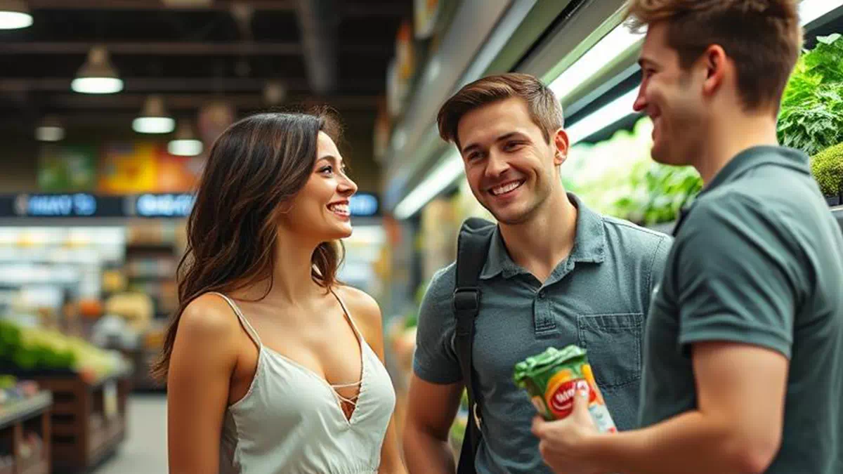 Talking to 2 Guys while Shopping