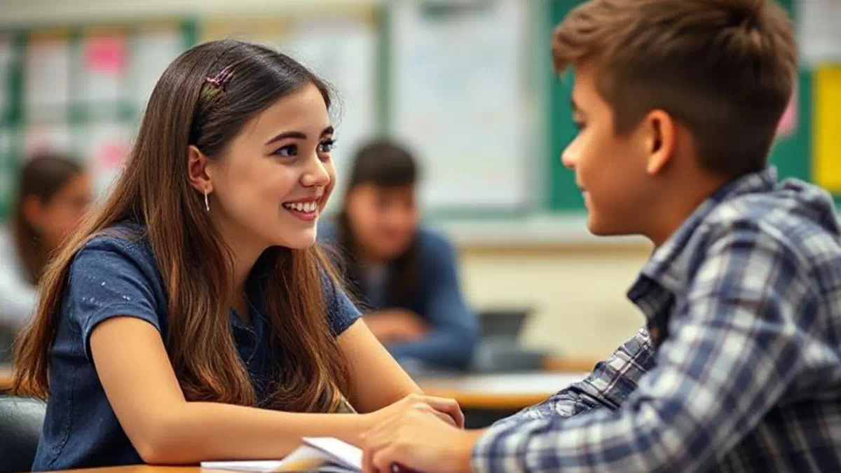 Classmates Joking Around