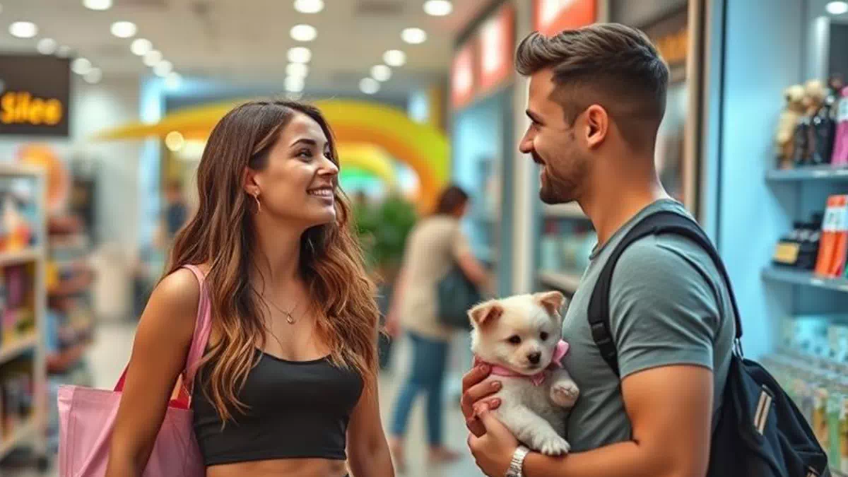 Flirting at the Pet Store