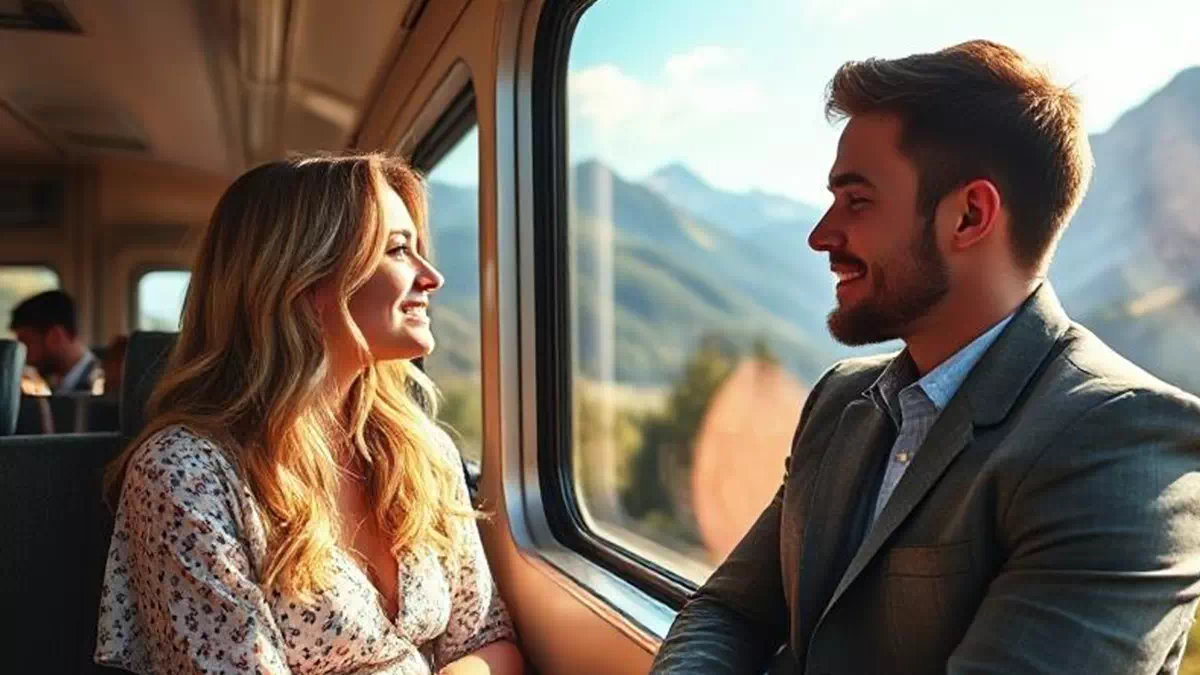 Flirting on a Train