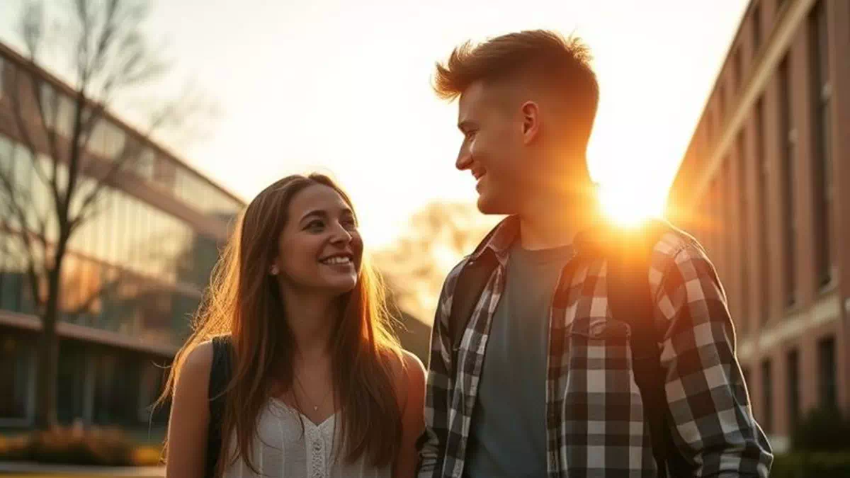 Walking together on Campus