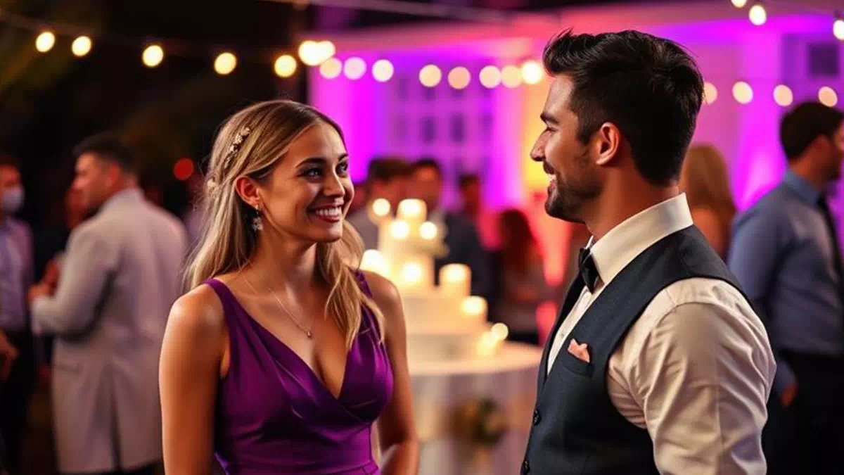 Pleasant Chat at Wedding Party