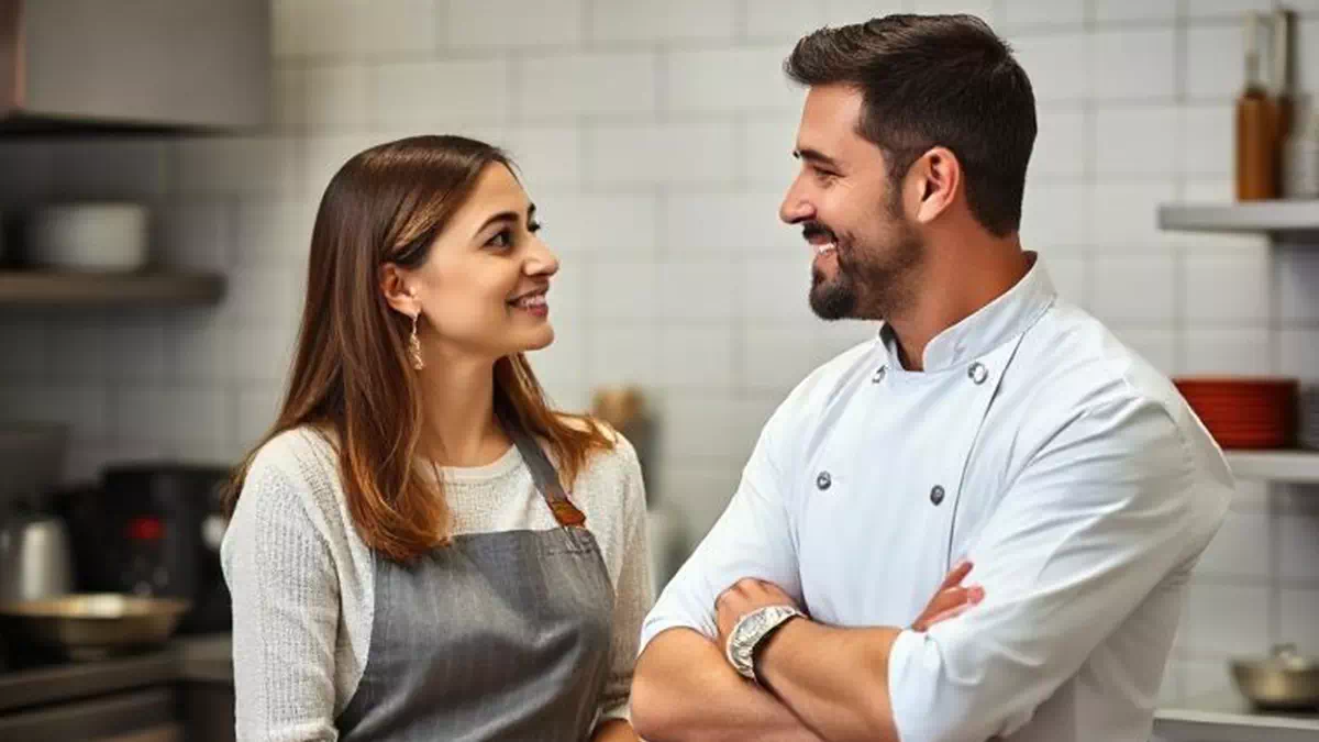 Pleasant Chat at Work