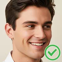 positive embarassed eye contact with male