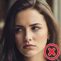 negative eye contact with female