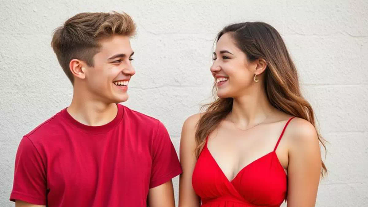 Boy talking to Girl Somewhere