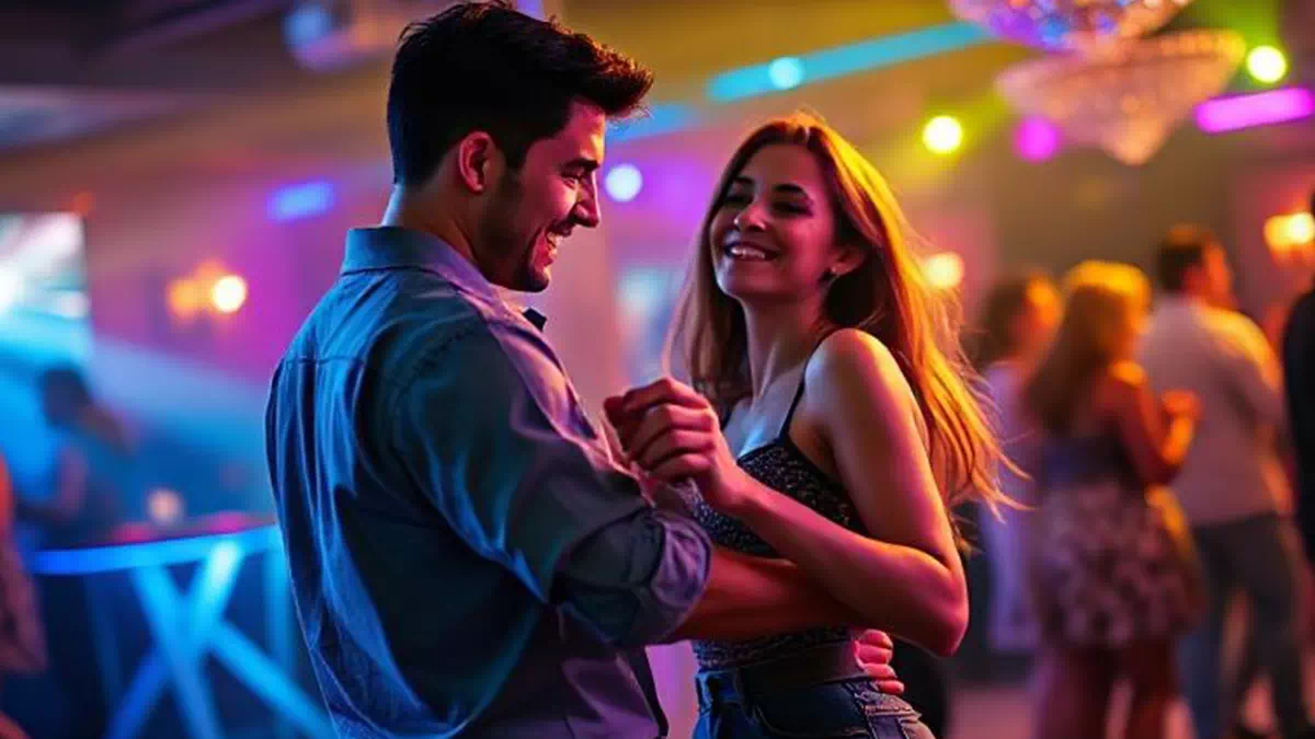Man talking to Woman at the Club