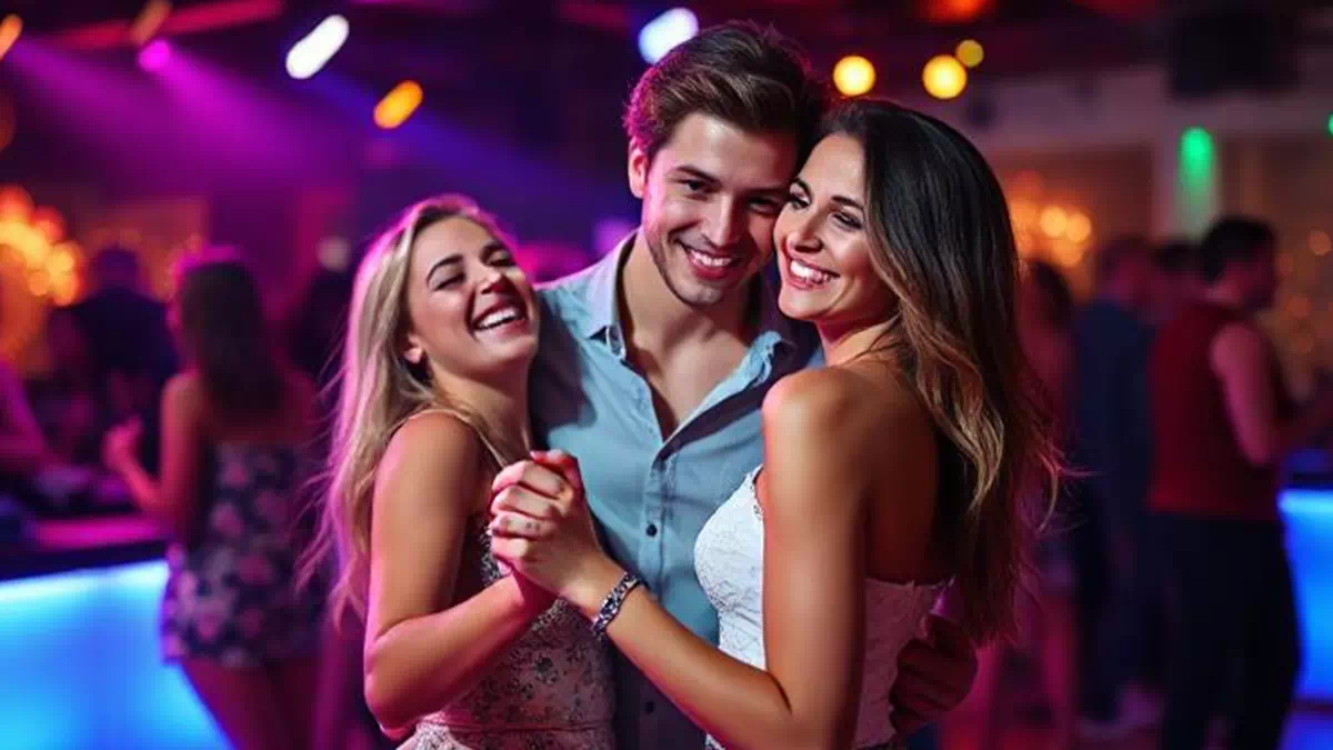 Man talking to Woman at the Club