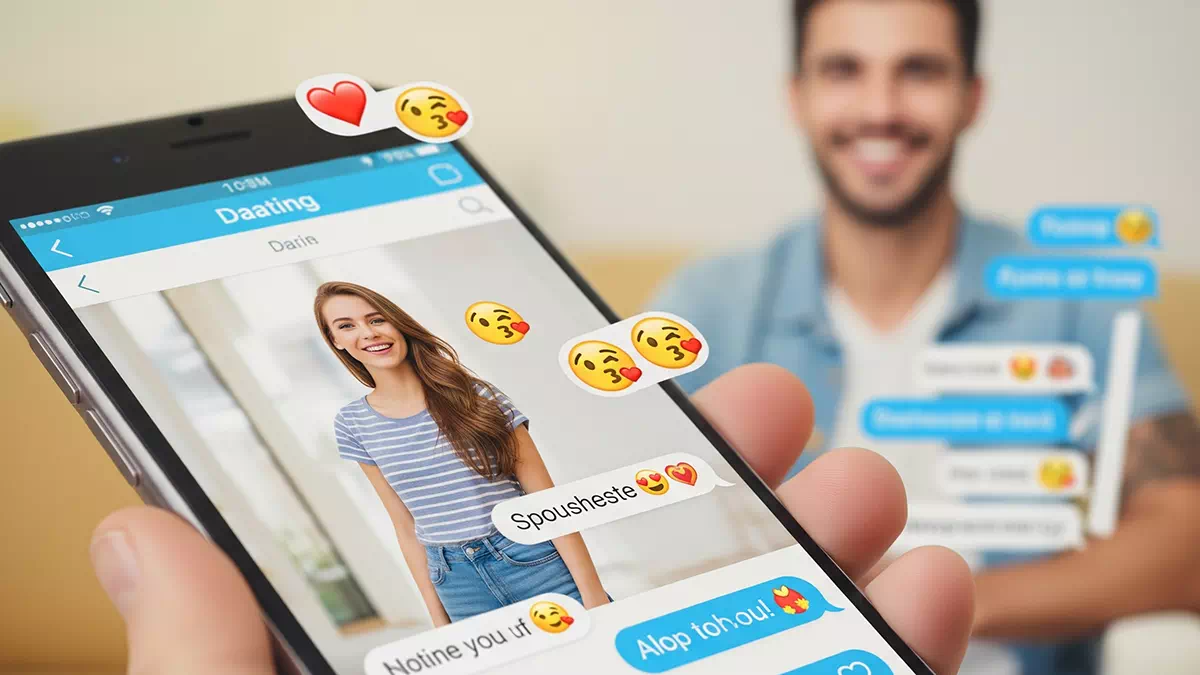 Guy talking to Girl Online