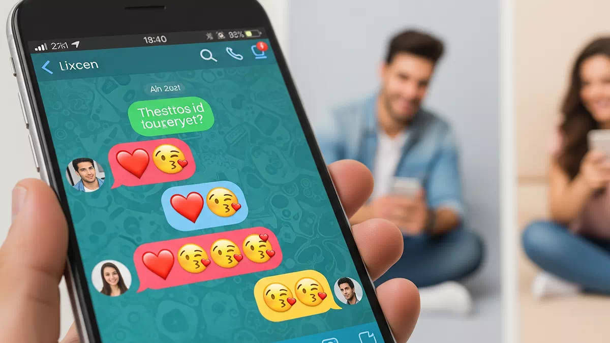 Guy talking to Girl Online