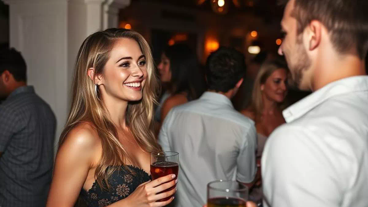 People Chatting at a House Party