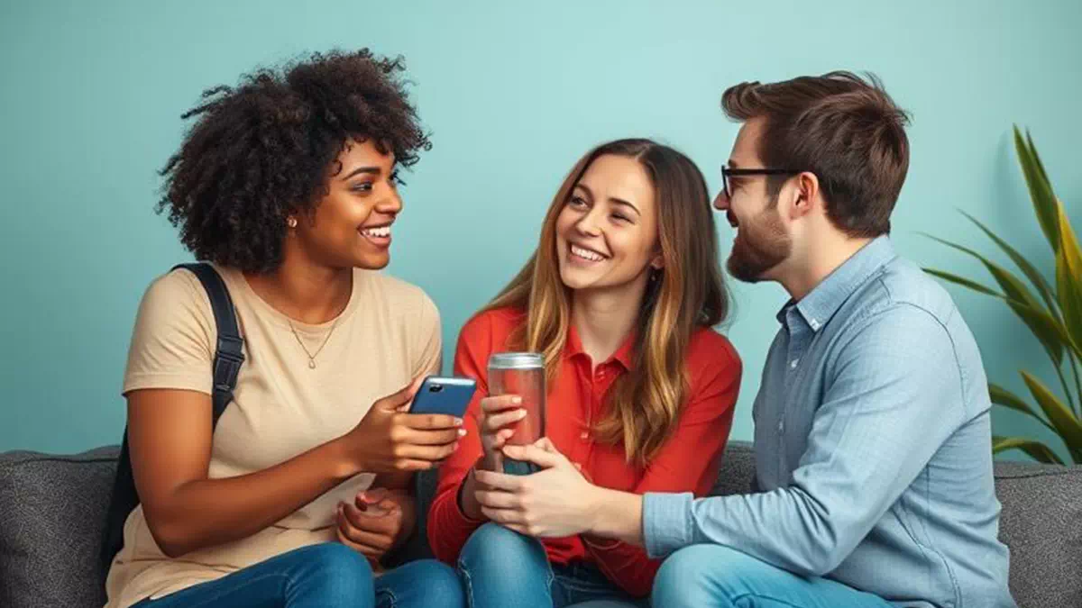 Person talking to Friend Somewhere