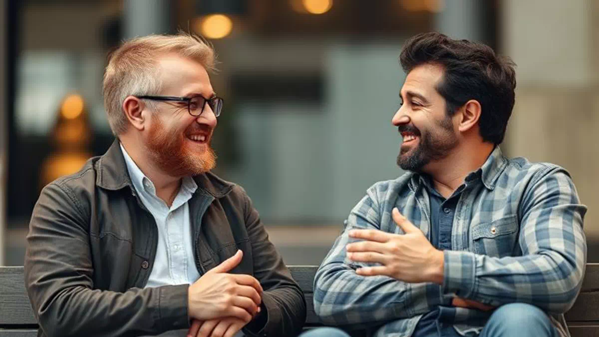 Person talking to Friend Somewhere