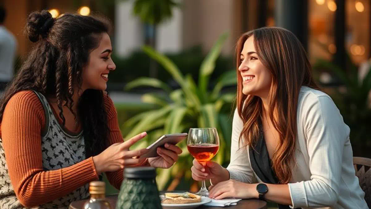 Person talking to Friend Somewhere