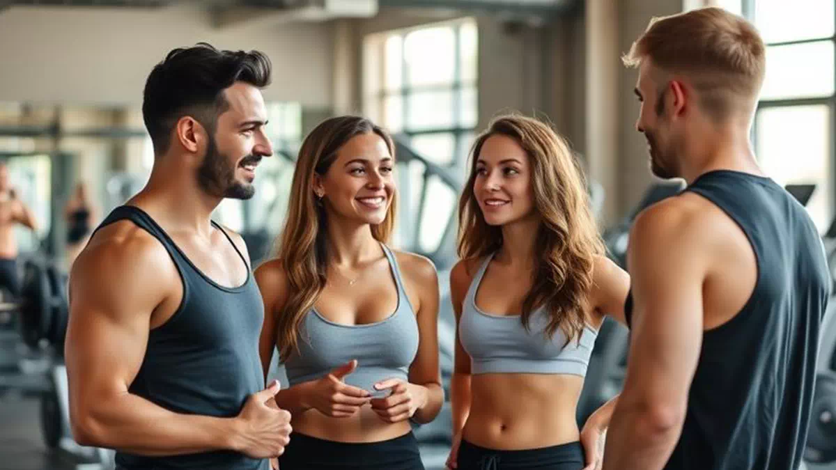 Person talking to Individual at the Gym