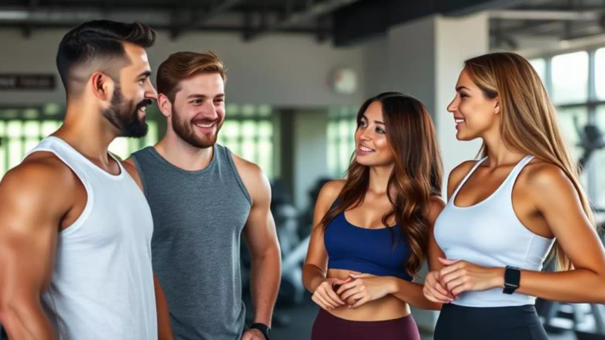 Person talking to Individual at the Gym