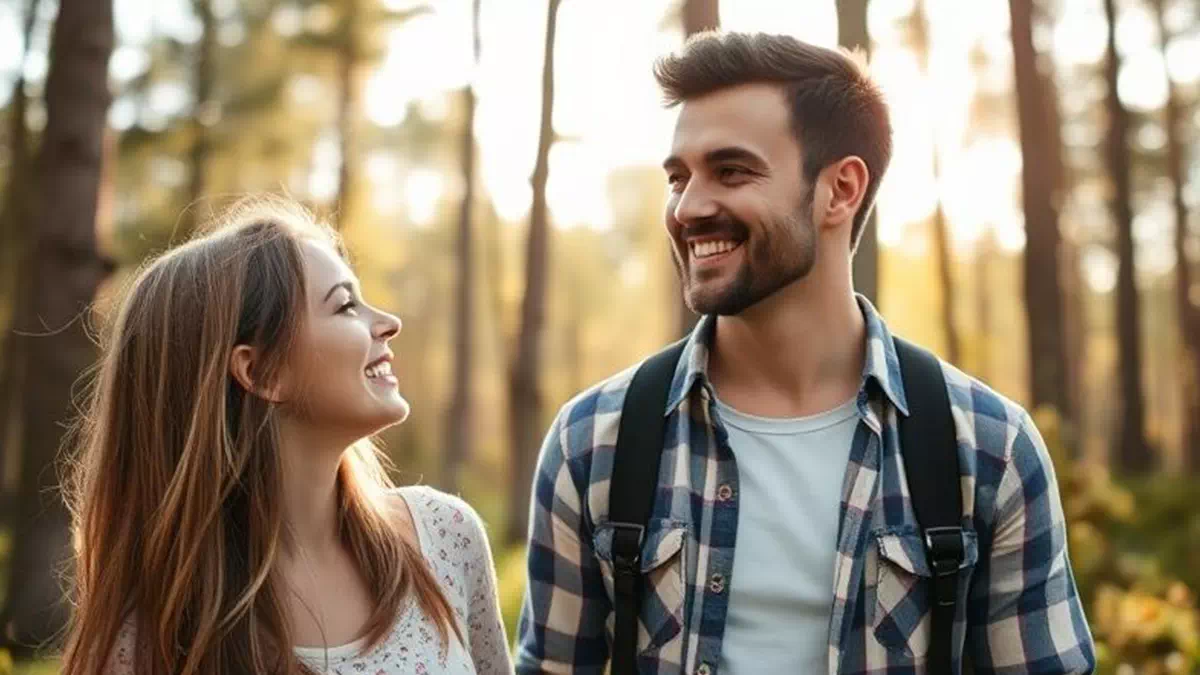Woman talking to Man Anywhere